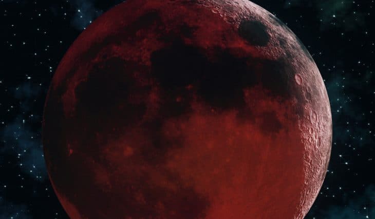 Luna di sangue: l’eclissi lunare totale si potrà ammirare questo lunedì
