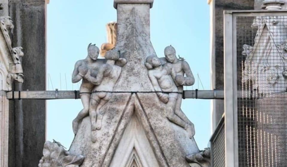 Il Duomo di Milano nasconde un pugile in mezzo alle sue guglie