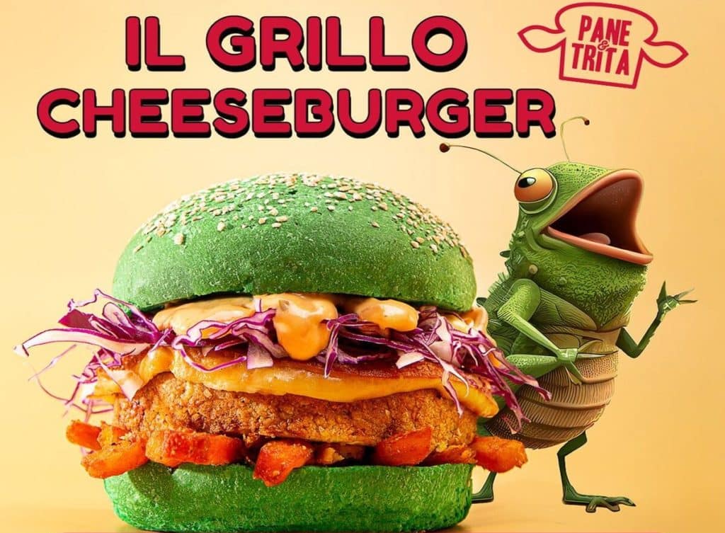 Abbiamo provato il Grillo Cheeseburger: il primo hamburger fatto con farina di grilli